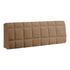 Anyhouz Headboard Cover Square Coffee Super Soft Smooth Quilted Velvet Bed Back Dust Protector Cover 130x70cm-Bed Headboard-PEROZ Accessories