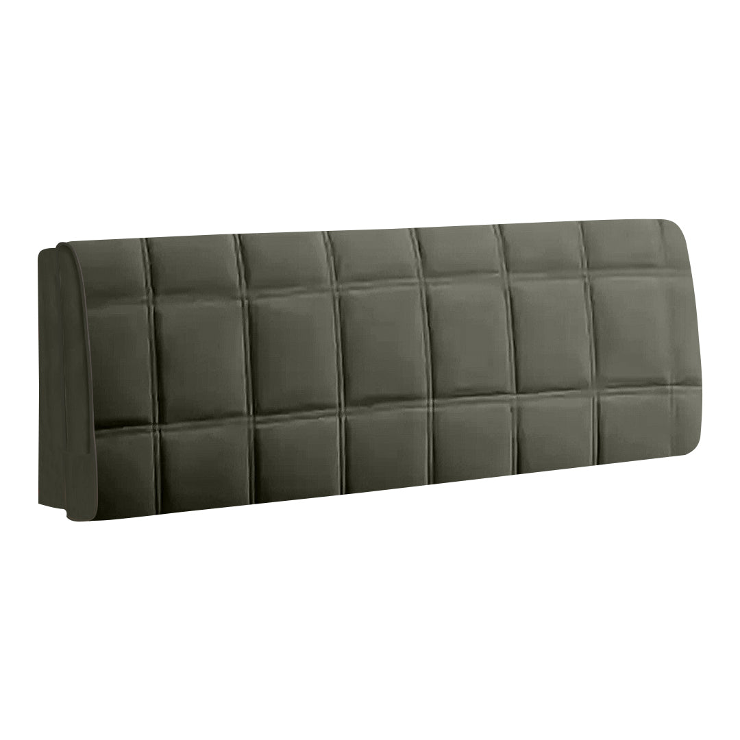 Anyhouz Headboard Cover Square Dark Gray Super Soft Smooth Quilted Velvet Bed Back Dust Protector Cover 200x70cm-Bed Headboard-PEROZ Accessories
