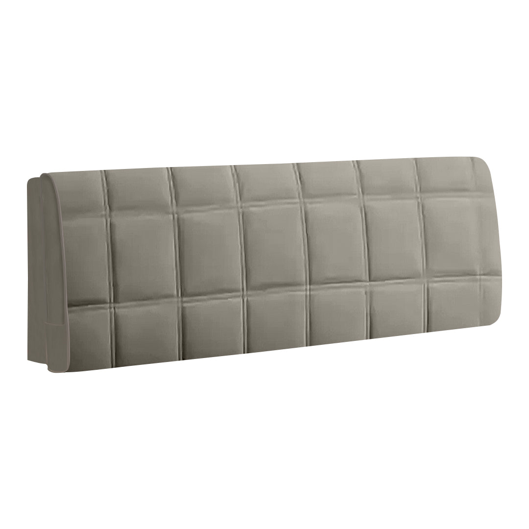 Anyhouz Headboard Cover Square Light Gray Super Soft Smooth Quilted Velvet Bed Back Dust Protector Cover 160x70cm-Bed Headboard-PEROZ Accessories