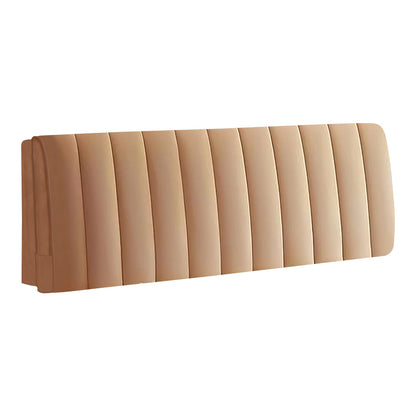 Anyhouz Headboard Cover Khaki Short Plush Super Soft Smooth Quilted Velvet Bed Back Dust Protector Cover 200x70cm-Bed Headboard-PEROZ Accessories