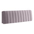 Anyhouz Headboard Cover Light Gray Short Plush Super Soft Smooth Quilted Velvet Bed Back Dust Protector Cover 200x70cm-Bed Headboard-PEROZ Accessories