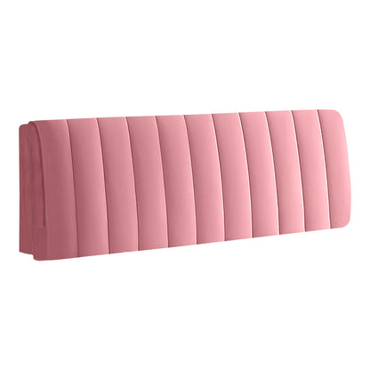 Anyhouz Headboard Cover Pink Short Plush Super Soft Smooth Quilted Velvet Bed Back Dust Protector Cover 190x70cm-Bed Headboard-PEROZ Accessories