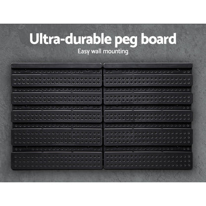Giantz 60 Bin Wall Mounted Rack Storage Tools Garage Organiser Shed Work Bench-Tools &gt; Tools Storage-PEROZ Accessories