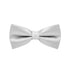 BOW TIE + POCKET SQUARE SET. Carbon. Silver. Supplied with matching pocket square.-Bow Ties-PEROZ Accessories