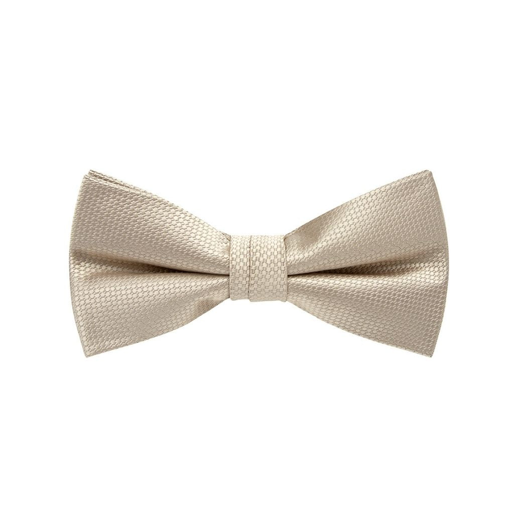BOW TIE + POCKET SQUARE SET. Wedding. Gold. Supplied with matching pocket square.-Bow Ties-PEROZ Accessories
