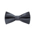 BOW TIE + POCKET SQUARE SET. Wedding. Grey. Supplied with matching pocket square.-Bow Ties-PEROZ Accessories