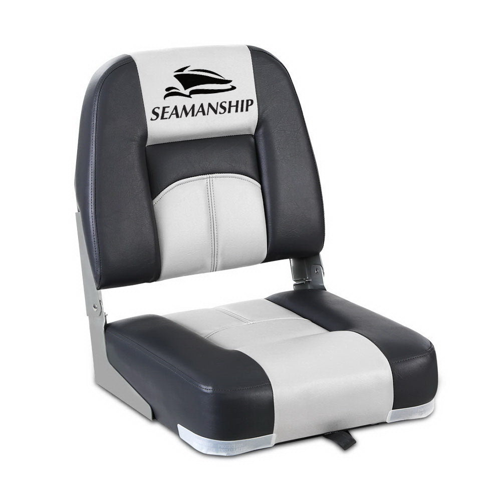Seamanship 2X Folding Boat Seats Seat Marine Seating Set Swivels All Weather-Outdoor &gt; Boating-PEROZ Accessories