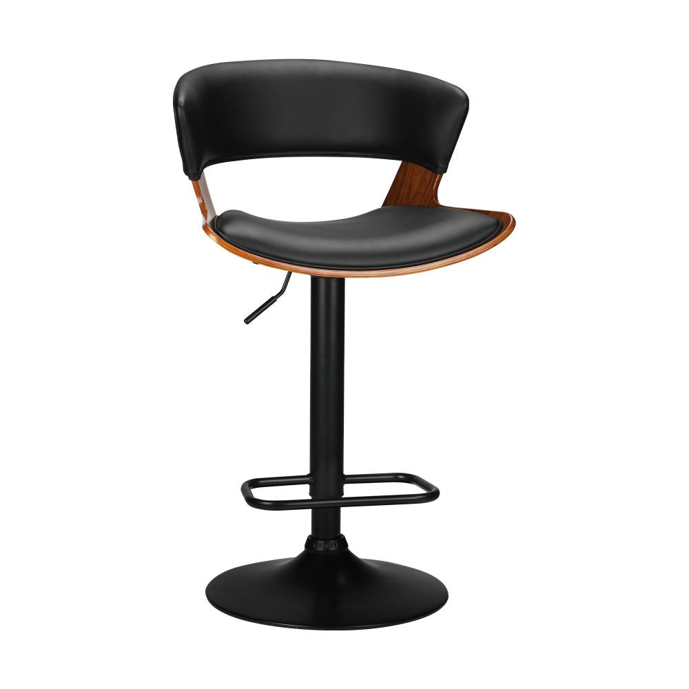 Oikiture Bar Stools Kitchen Stool Bar Chairs Swivel Barstool Leather Gas Lift-Bar Stool-PEROZ Accessories