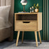 Oikiture Bedside Table Drawers Side Tables Nightstand Bedroom Cabinet Wood-Bedside Table-PEROZ Accessories