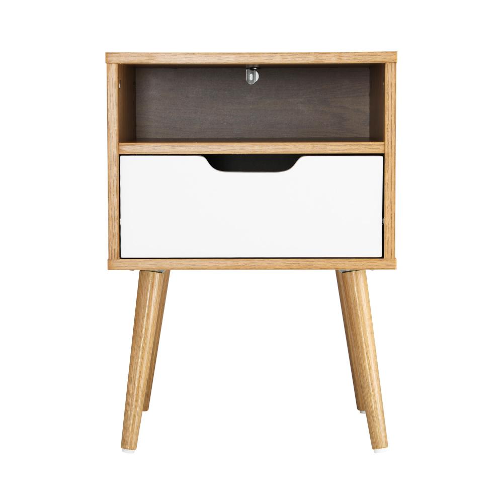 Oikiture Bedside Table Drawers Side Tables Nightstand Trendy Furniture Cabinet-Bedside Table-PEROZ Accessories