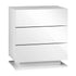 Oikiture Bedside Table RGB LED Nightstand Cabinet 3 Drawers Side Table Furniture-Bedside Table-PEROZ Accessories