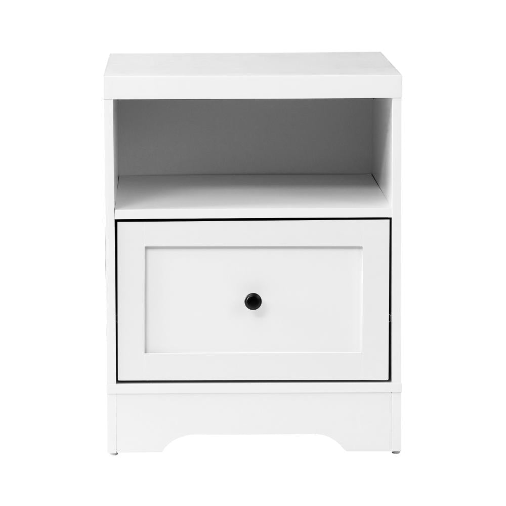 Oikiture Bedside Tables Drawers Bedroom Hamptons Furniture Storage Cabinet-Bedside Table-PEROZ Accessories