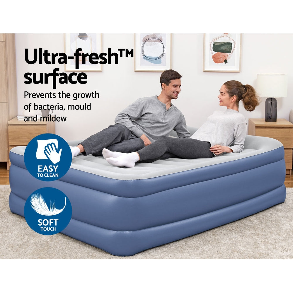Bestway Air Bed Beds Queen Mattress Inflatable TRITECH Airbed-Home &amp; Garden &gt; Inflatable Mattress-PEROZ Accessories