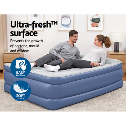 Bestway Air Bed Beds Queen Mattress Inflatable TRITECH Airbed-Home &amp; Garden &gt; Inflatable Mattress-PEROZ Accessories
