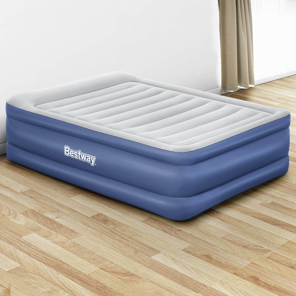 Bestway Air Bed Beds Queen Mattress Inflatable TRITECH Airbed-Home &amp; Garden &gt; Inflatable Mattress-PEROZ Accessories