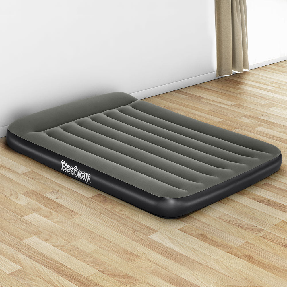 Bestway Air Mattress Double Bed Flocked Inflatable Camping Beds 30CM-Home &amp; Garden &gt; Inflatable Mattress-PEROZ Accessories