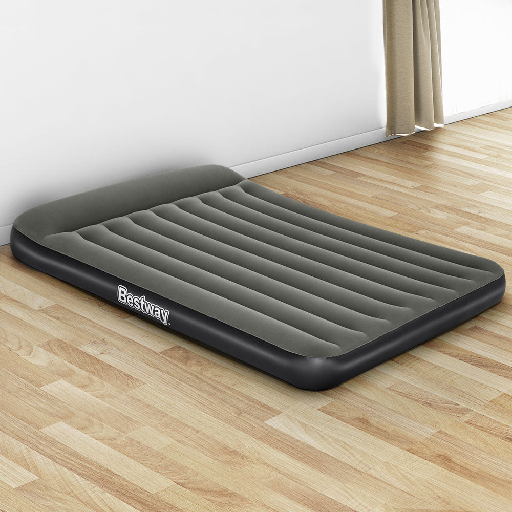 Bestway Air Mattress Queen Bed Inflatable Flocked Camping Beds 30CM-Home &amp; Garden &gt; Inflatable Mattress-PEROZ Accessories