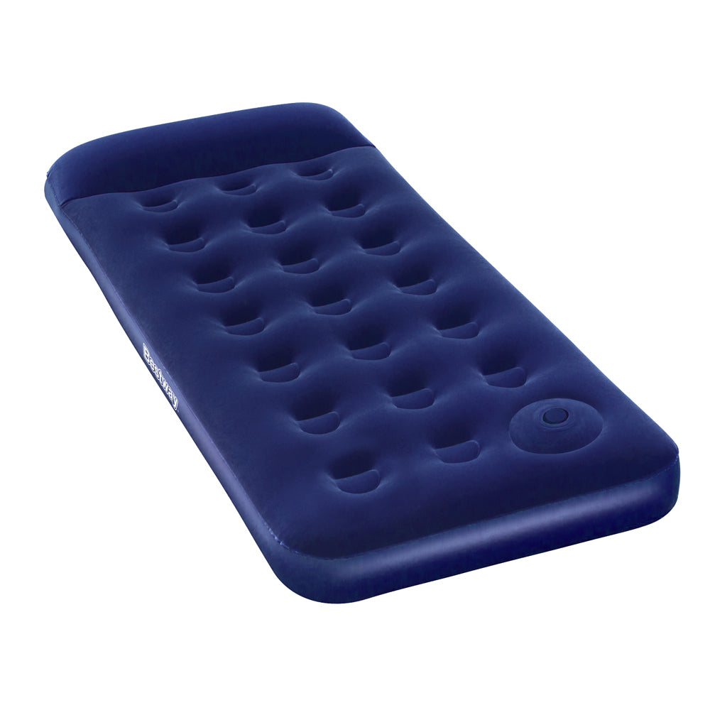 Bestway Single Size Inflatable Air Mattress - Navy-Outdoor &gt; Camping-PEROZ Accessories