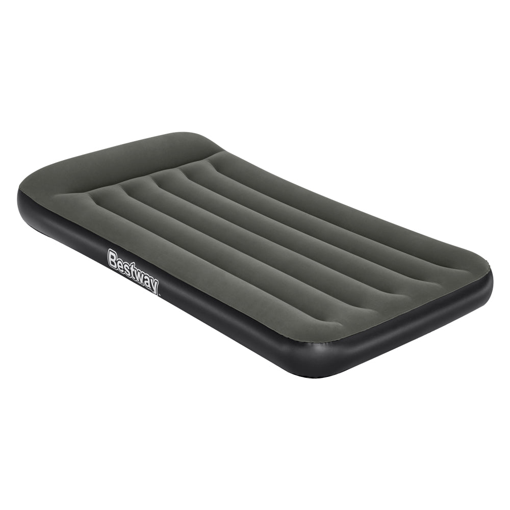 Bestway Air Mattress Single Bed Inflatable Flocked Camping Beds 30CM-Home &amp; Garden &gt; Inflatable Mattress-PEROZ Accessories