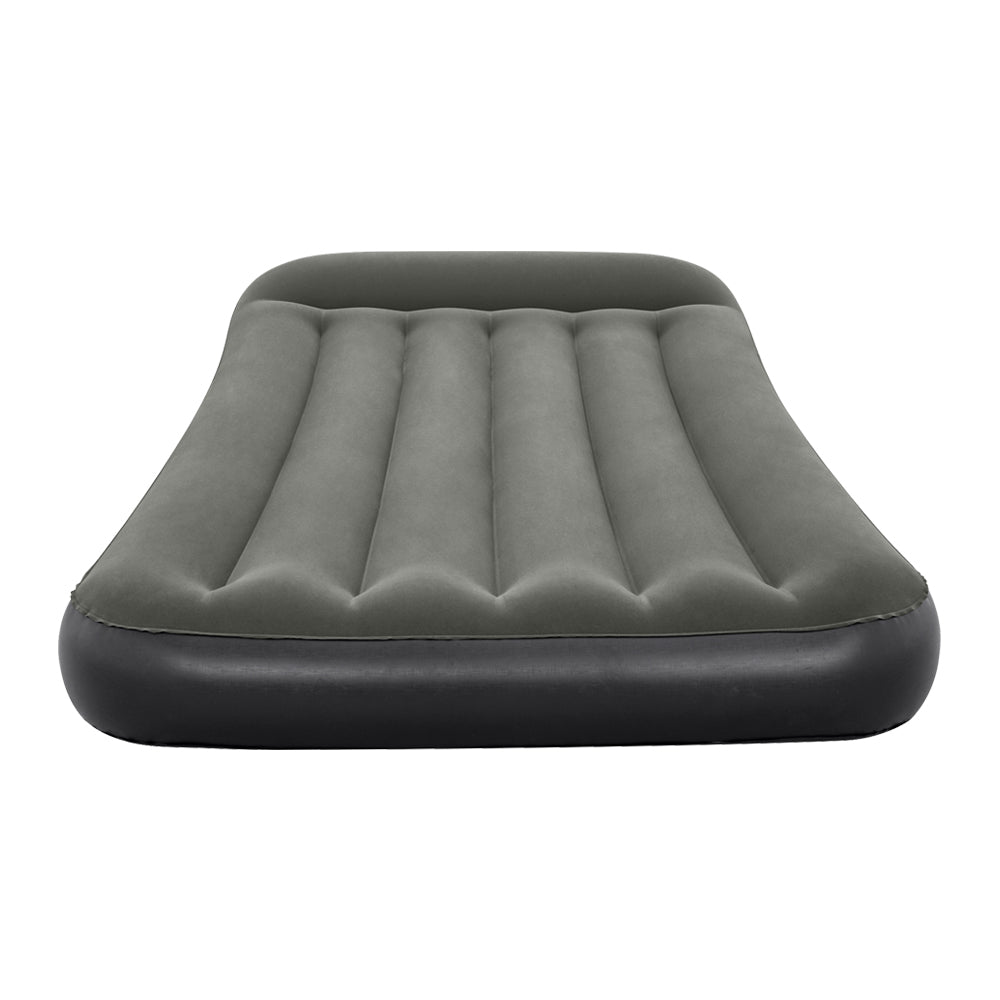 Bestway Air Mattress Single Bed Inflatable Flocked Camping Beds 30CM-Home &amp; Garden &gt; Inflatable Mattress-PEROZ Accessories