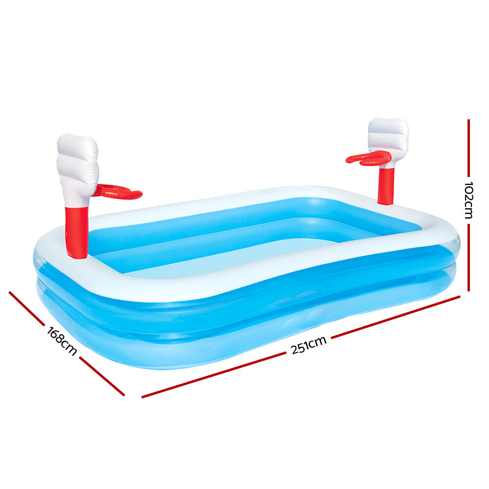 Bestway Inflatable Play Pool Kids Pool Swimming Basketball Play Pool-Home &amp; Garden &gt; Pool &amp; Accessories-PEROZ Accessories