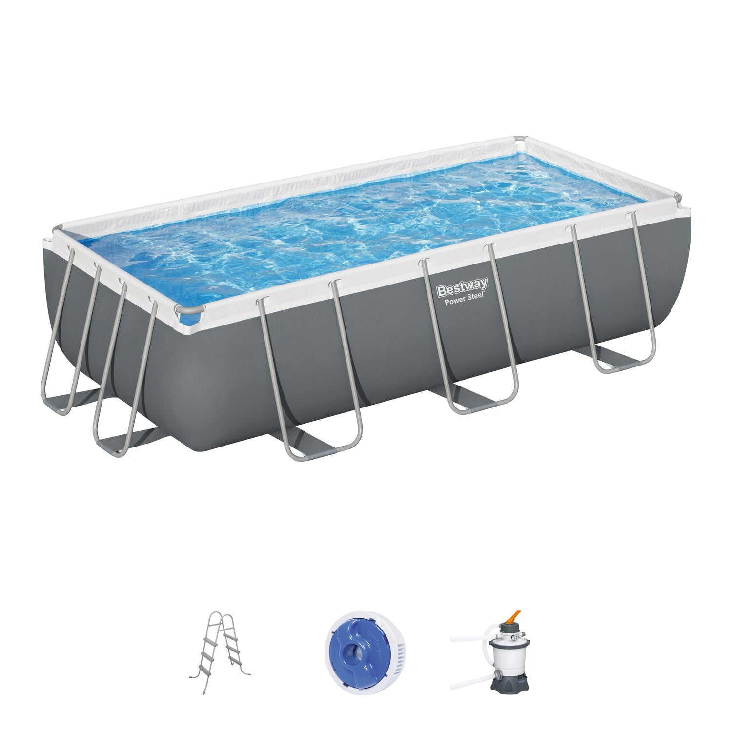 Bestway Swimming Pool Above Ground Pools Sand Filter Frame Ladder Pump Pumps 4.1M-Home &amp; Garden &gt; Pool &amp; Accessories-PEROZ Accessories