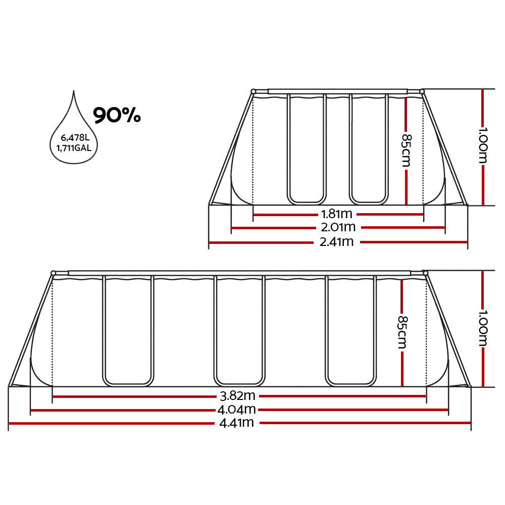 Bestway Swimming Pool Above Ground Pools Sand Filter Frame Ladder Pump Pumps 4.1M-Home &amp; Garden &gt; Pool &amp; Accessories-PEROZ Accessories
