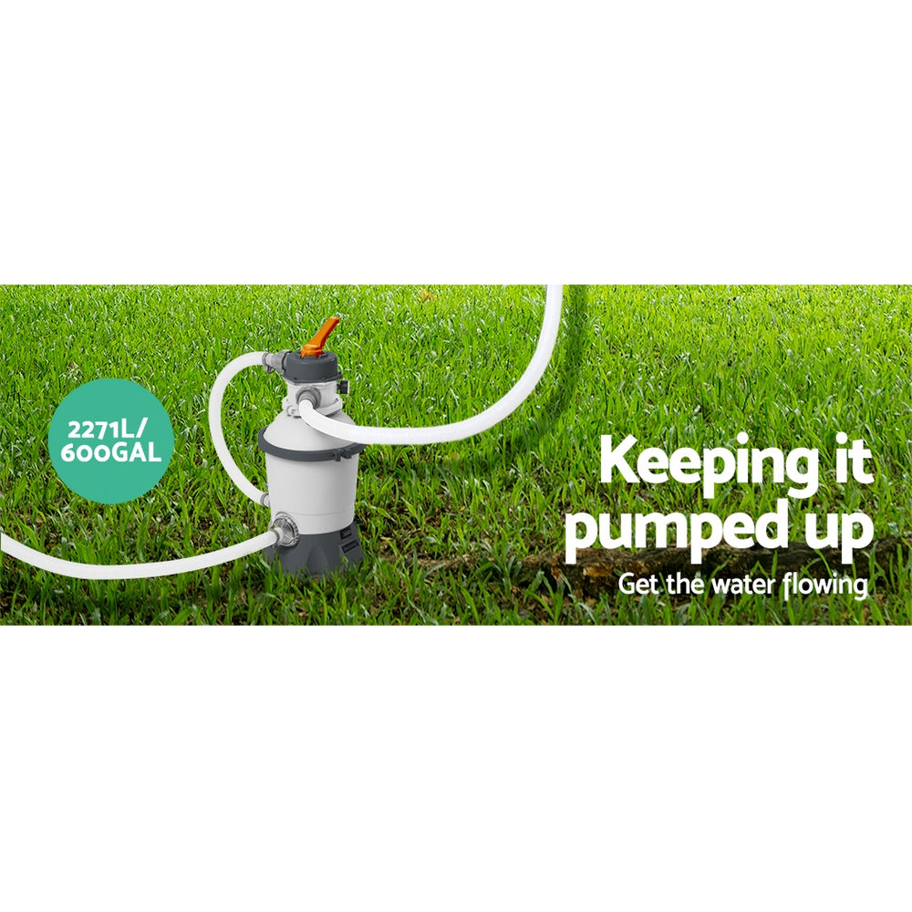 Bestway Swimming Pool Above Ground Pools Sand Filter Frame Ladder Pump Pumps 4.1M-Home &amp; Garden &gt; Pool &amp; Accessories-PEROZ Accessories