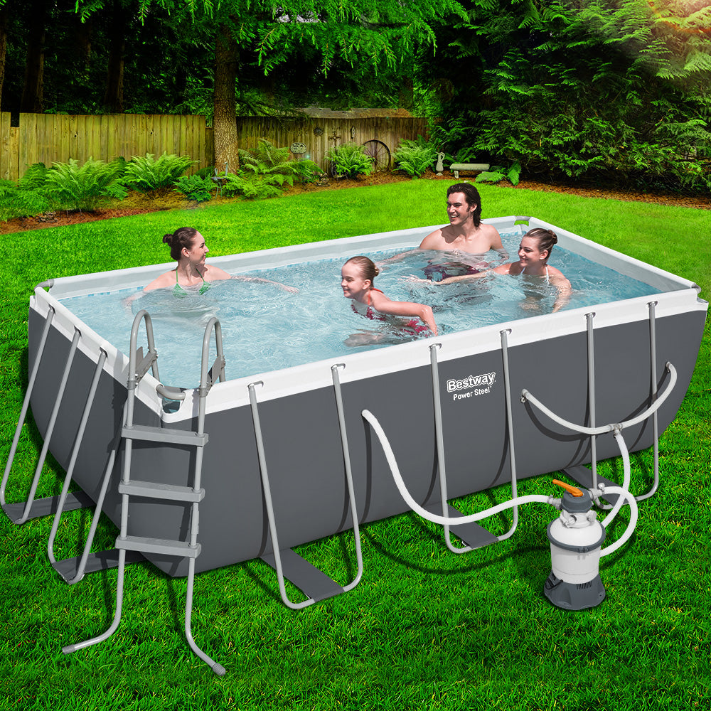 Bestway Swimming Pool Above Ground Pools Sand Filter Frame Ladder Pump Pumps 4.1M-Home &amp; Garden &gt; Pool &amp; Accessories-PEROZ Accessories