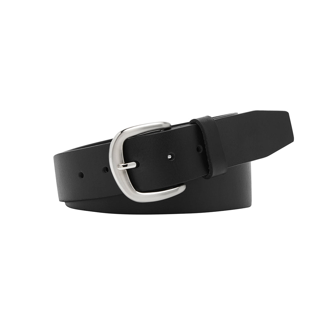 BYRON Black. Full Grain Natural Leather Belt. 38mm width.-Full Grain Leather Belts-PEROZ Accessories