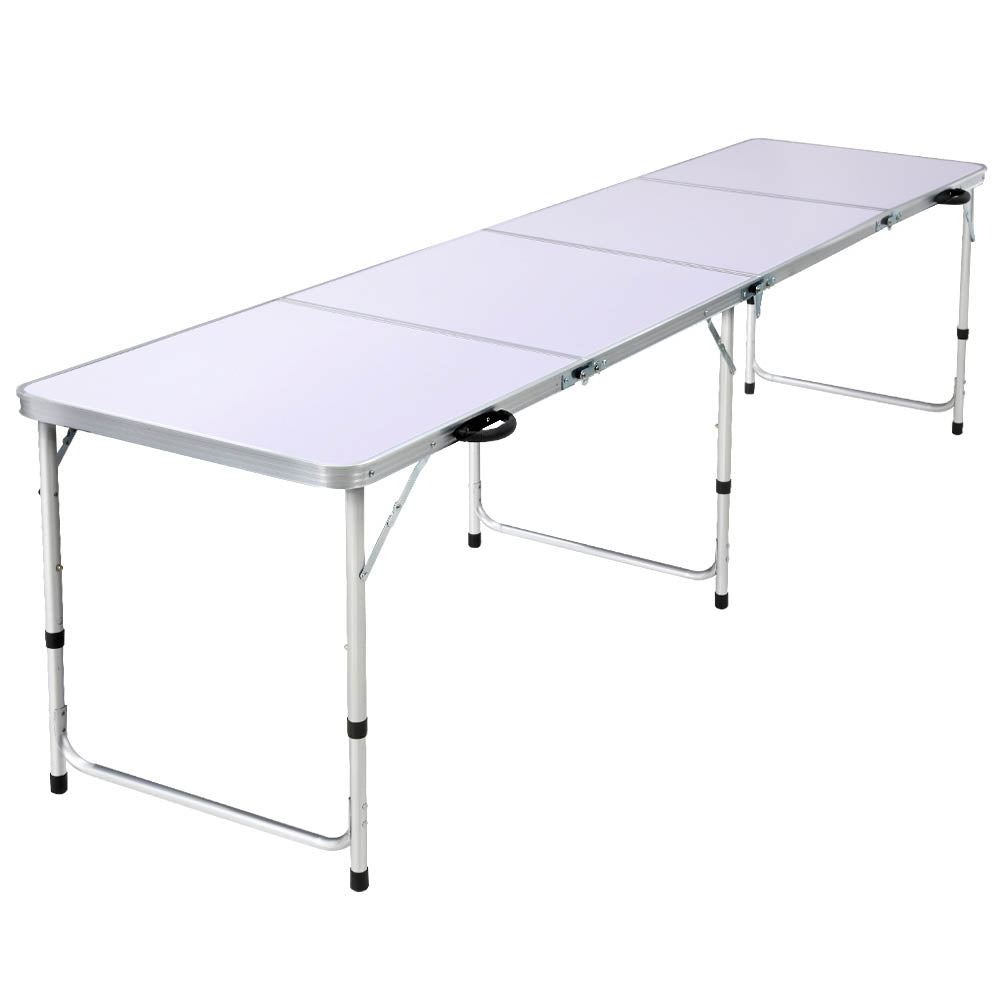 Weisshorn Camping Table Folding Aluminum Portable BBQ Outdoor 240CM-Outdoor &gt; Camping-PEROZ Accessories