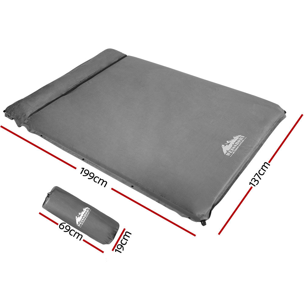 Weisshorn Self Inflating Mattress - Grey-Outdoor &gt; Camping-PEROZ Accessories