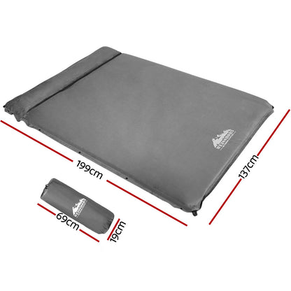 Weisshorn Self Inflating Mattress - Grey-Outdoor &gt; Camping-PEROZ Accessories