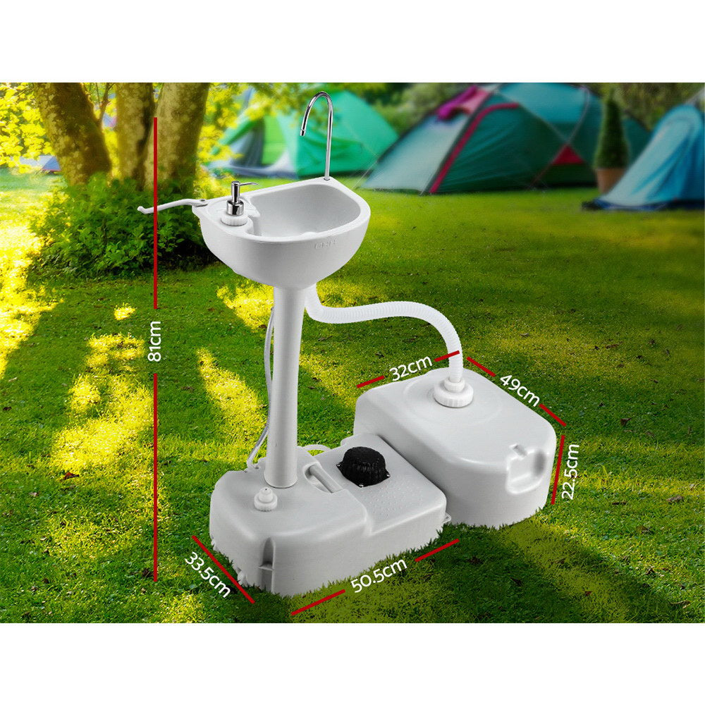 Weisshorn Portable Camping Wash Basin 43L-Outdoor &gt; Camping-PEROZ Accessories