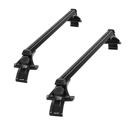 Universal Car Roof Racks Pod Aluminium Cross Bars Brackets 145cm Black-Auto Accessories &gt; Auto Accessories Others-PEROZ Accessories