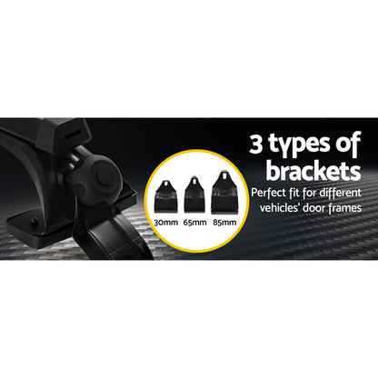 Universal Car Roof Racks Pod Aluminium Cross Bars Brackets 145cm Black-Auto Accessories &gt; Auto Accessories Others-PEROZ Accessories