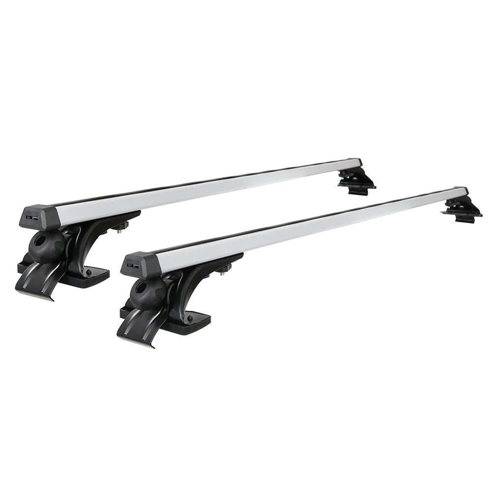 Universal Car Roof Racks Pod Aluminium Cross Bars Brackets 145cm Silver-Auto Accessories &gt; Cross Bar-PEROZ Accessories