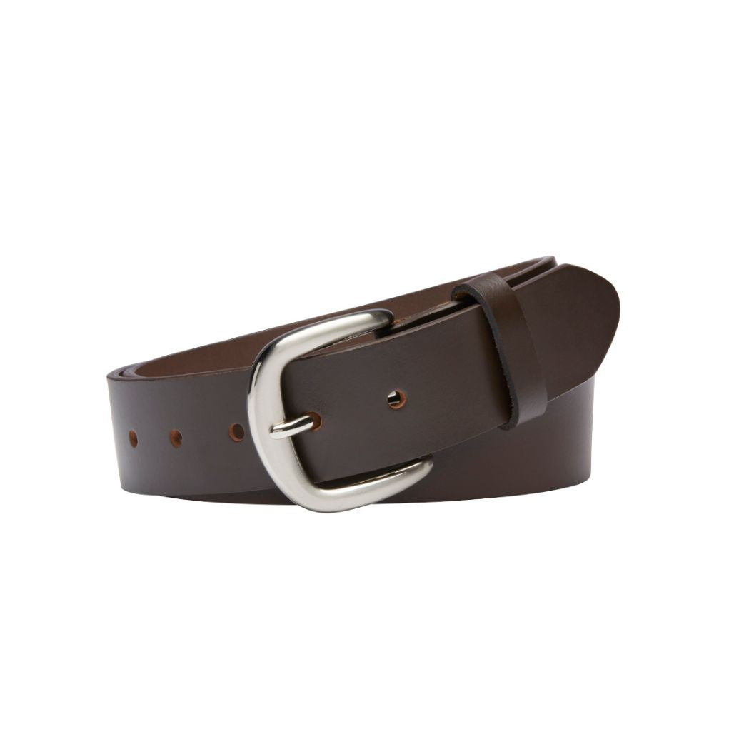CASSIDY Brown. Buffalo Leather Belt. 38mm width. Larger sizes.-Buffalo Leather Belts-PEROZ Accessories