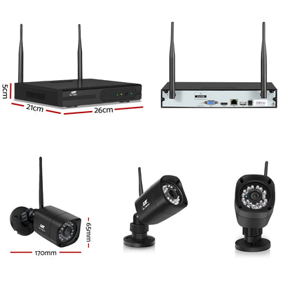 UL-tech CCTV Wireless Security Camera System 8CH Home Outdoor WIFI 6 Square Cameras Kit 1TB-Audio &amp; Video &gt; CCTV-PEROZ Accessories