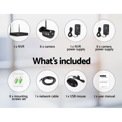 UL-TECH 3MP 8CH Wireless Security Camera NVR Video-Audio &amp; Video &gt; CCTV-PEROZ Accessories