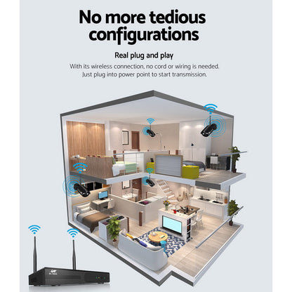 UL-TECH 3MP 8CH Wireless Security Camera NVR Video-Audio &amp; Video &gt; CCTV-PEROZ Accessories