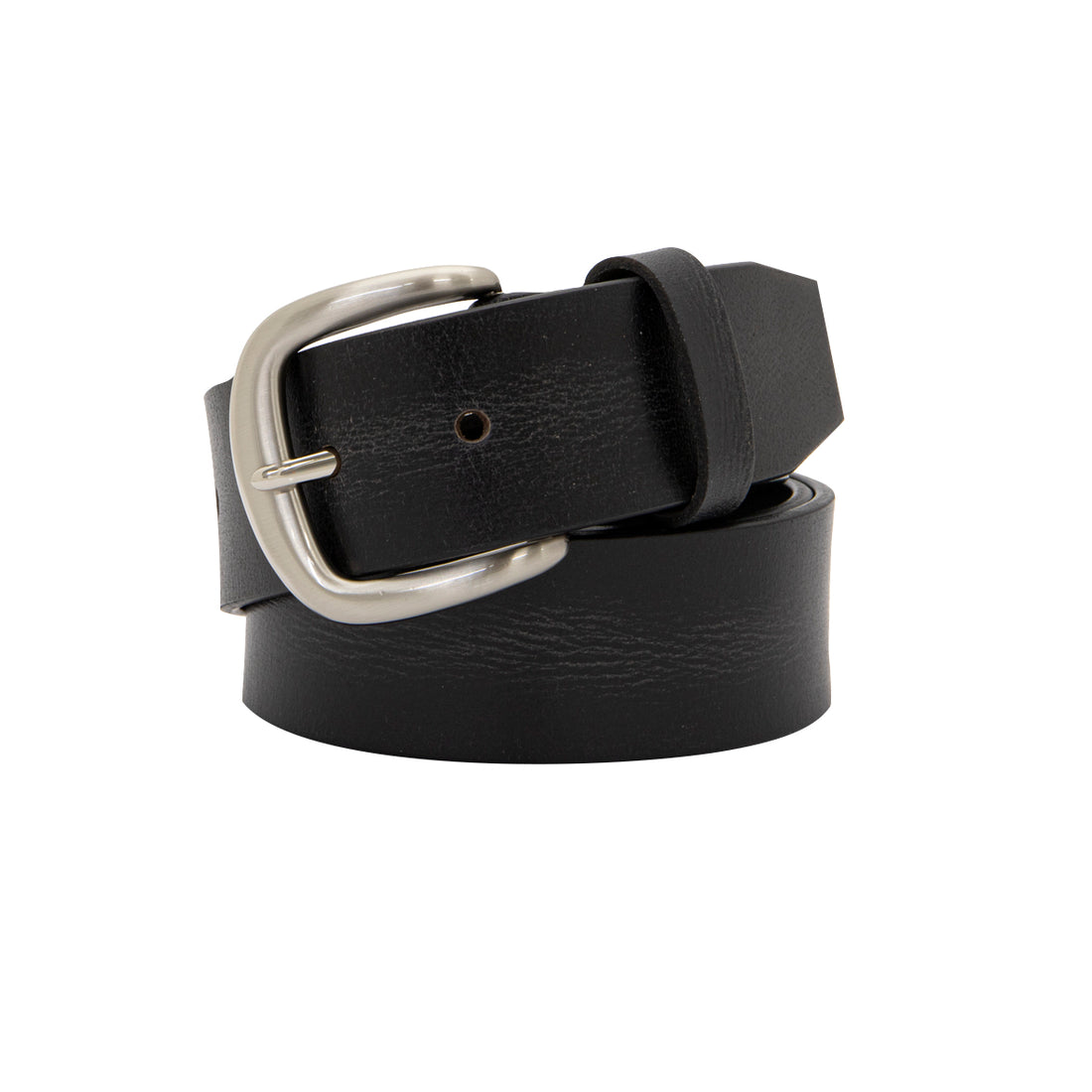 CHAD Black. Men’s Full Grain Vintage Leather Belt. 38mm width.-Full Grain Leather Belts-PEROZ Accessories