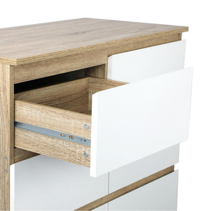 Oikiture Chest of Drawers 8 Drawers Tallboy Cabinet Home Furniture-Chest of Drawers-PEROZ Accessories