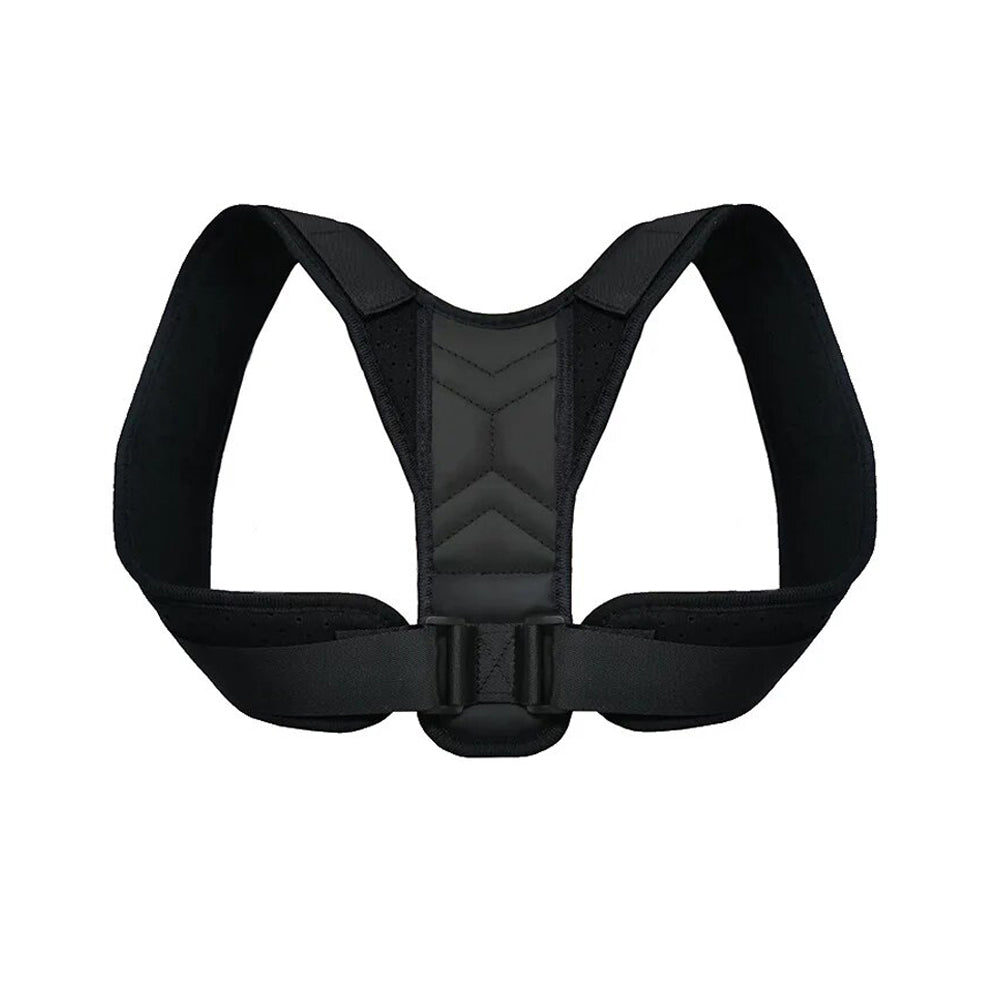Anyfit Black Corrector Belt Large Back Posture Adjustable Neck Brace Training Equipment Shoulder Support Correction Belt-Corrector Belt-PEROZ Accessories