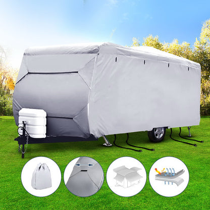 Weisshorn 22-24ft Caravan Cover Campervan 4 Layer UV Water Resistant-Outdoor &gt; Camping-PEROZ Accessories