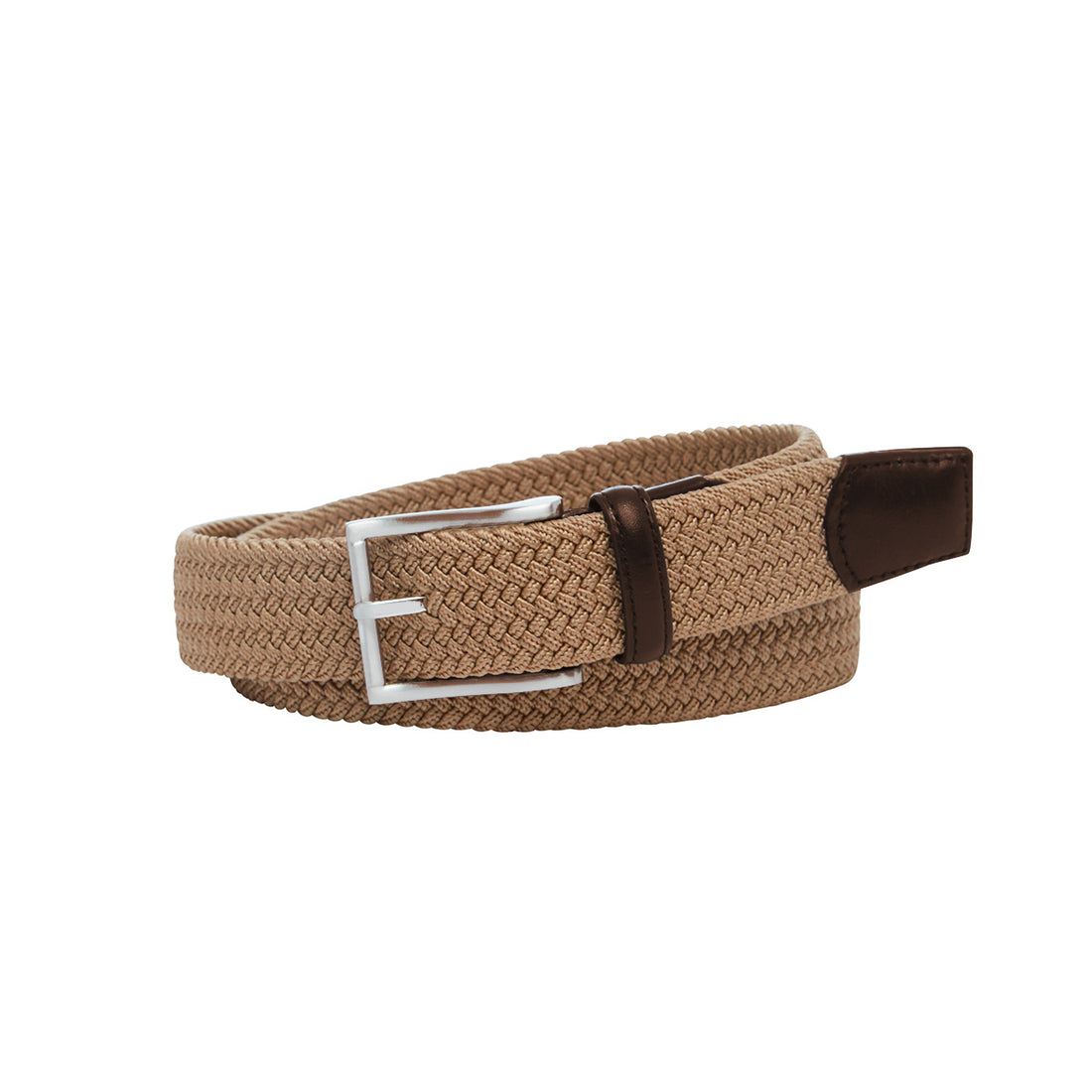 CREW Natural. Woven Belt. 35mm width.-Woven Belts-PEROZ Accessories