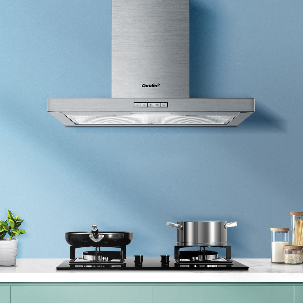 Comfee Rangehood 600mm 60cm Range Hood Stainless Steel Kitchen Canopy LED Light-Appliances &gt; Kitchen Appliances-PEROZ Accessories