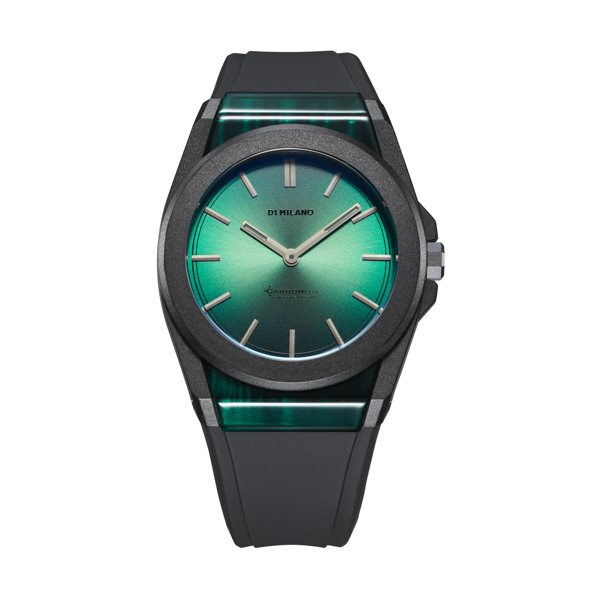 D1 Milano Carbonlite Green 40.5mm Watch-Quartz Watches-PEROZ Accessories