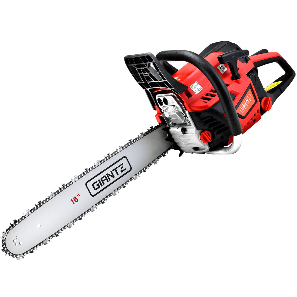 Giantz Petrol Chainsaw Chain Saw E-Start Commercial 45cc 16&