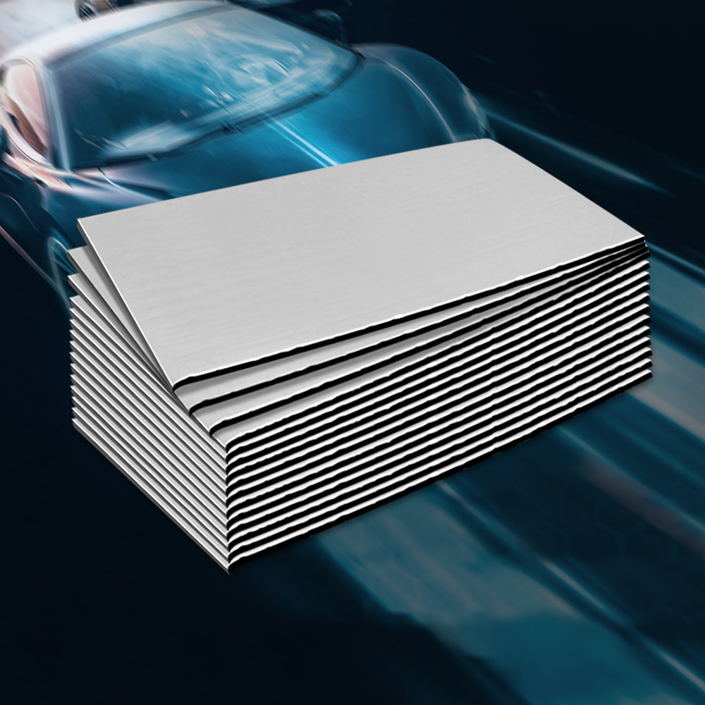 Weisshorn Butyl Car Sound Deadener Mat Heat Insulation Sound Deadening 32CM X 50CM X 12pcs-Auto Accessories &gt; Auto Accessories Others-PEROZ Accessories
